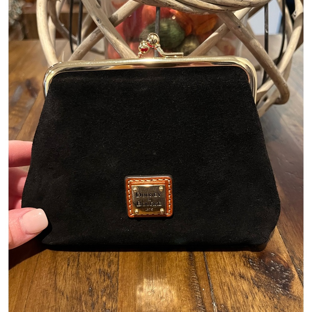 Almost New Dooney and Bourke Suede Clasp Wallet